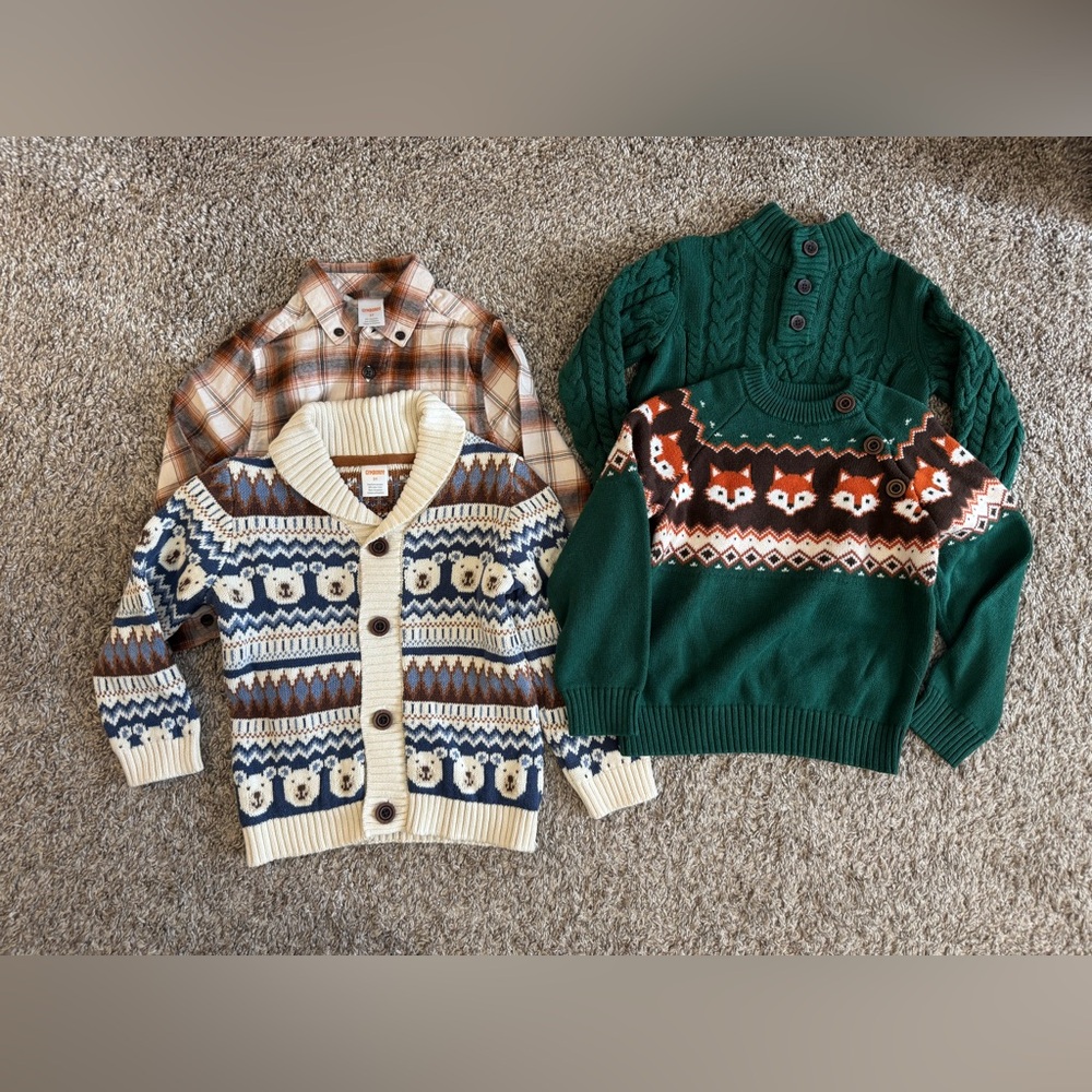 Gymboree Sweater/Button-down bundle, 3T
